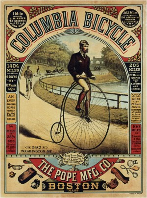 Columbia Bicycle Advertisement Poster